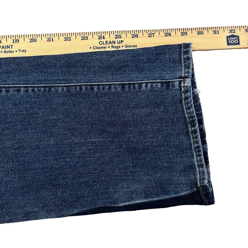 Hudson Womens Rosalie High Rise Wide Leg Ankle Jeans Size 26 Two Tone Denim Boho - Picture 8 of 12